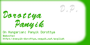 dorottya panyik business card